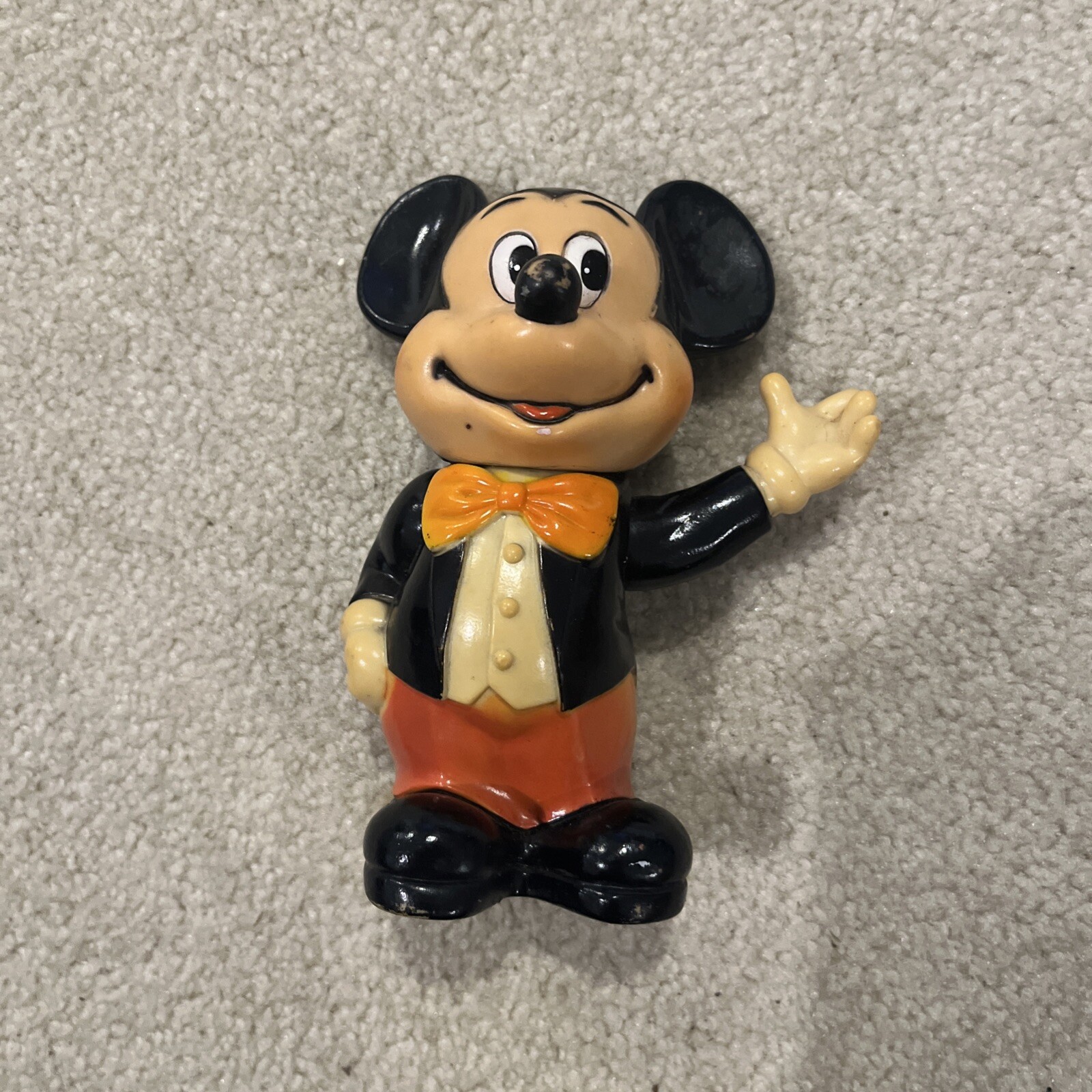 1970&rsquo;s Walt Disney Mickey Mouse Vinyl Piggy Bank