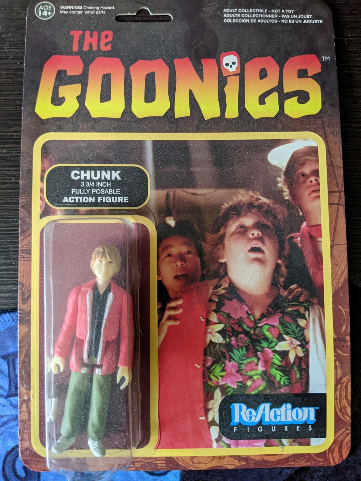 Funko ReAction Figures The Goonies Chunk Fully Poseable 3 3/4in Age 14+