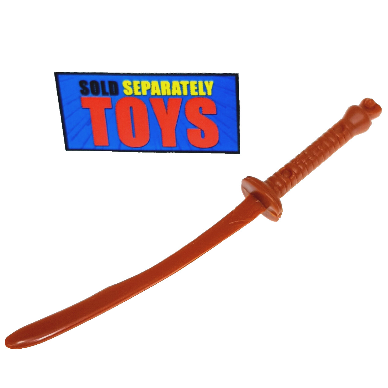 Vtg TMNT Panda Khan DRAGONS CLAW SWORD original 1990 brown weapon accessory part