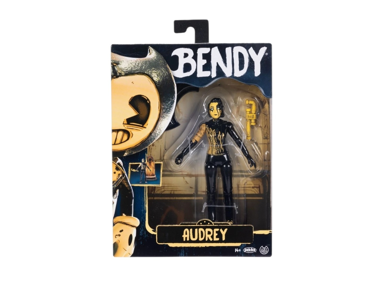Bendy & The Ink Machine 5&Prime; Audrey Figure with Pipe Wrench Black Ages 14+