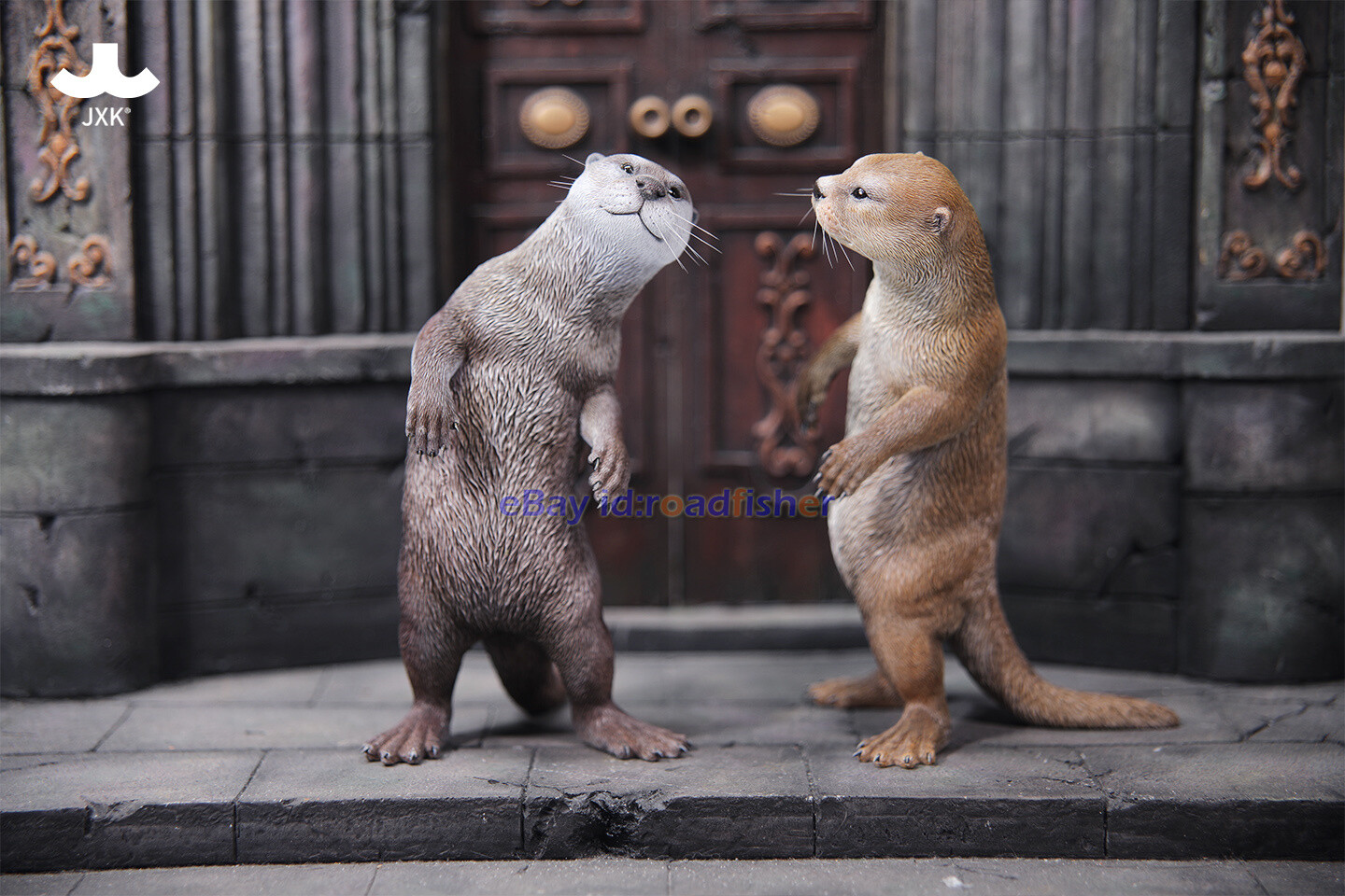 JXK 1/6 Scale Eurasian River Otter Model Animal Figure Scene Decor Kids Toy