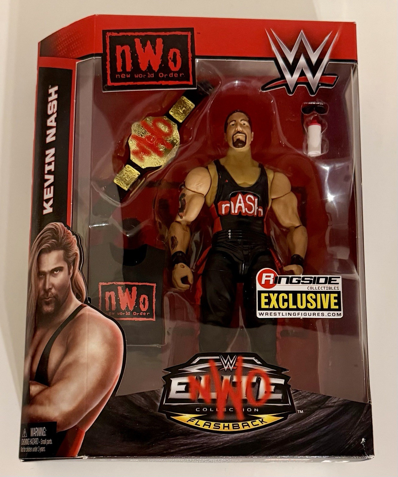 Mattel WWE nWo Collection Flashback Kevin Nash Action Figure w/Belt Exclusive