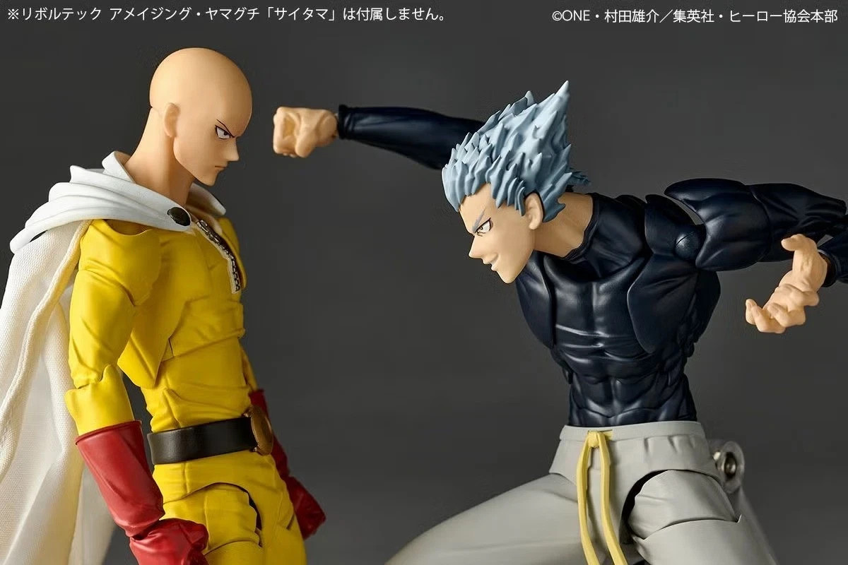 Kaiyodo Revoltech Amazing Yamaguchi Garou One Punch Man Action Figure with Bonus