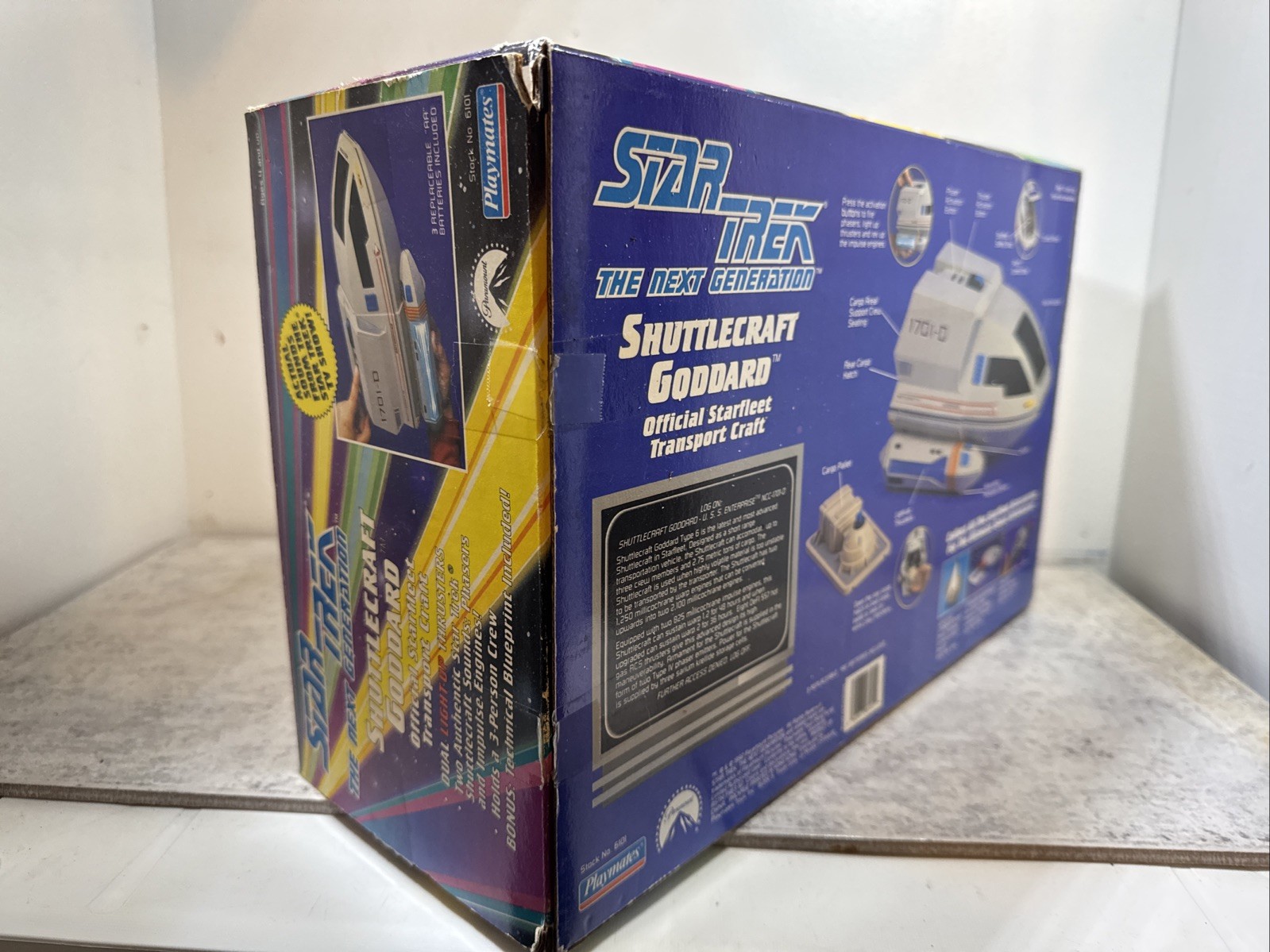 EMPTY BOX ONlY Star Trek Next Generation Shuttlecraft Goddard Collectors ED.