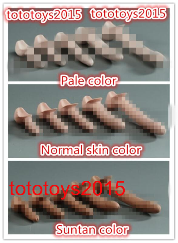 5pcs 1/6 Men&rsquo;s Genitals Penis Model Props For 12&Prime; Male Action Figure Body Doll