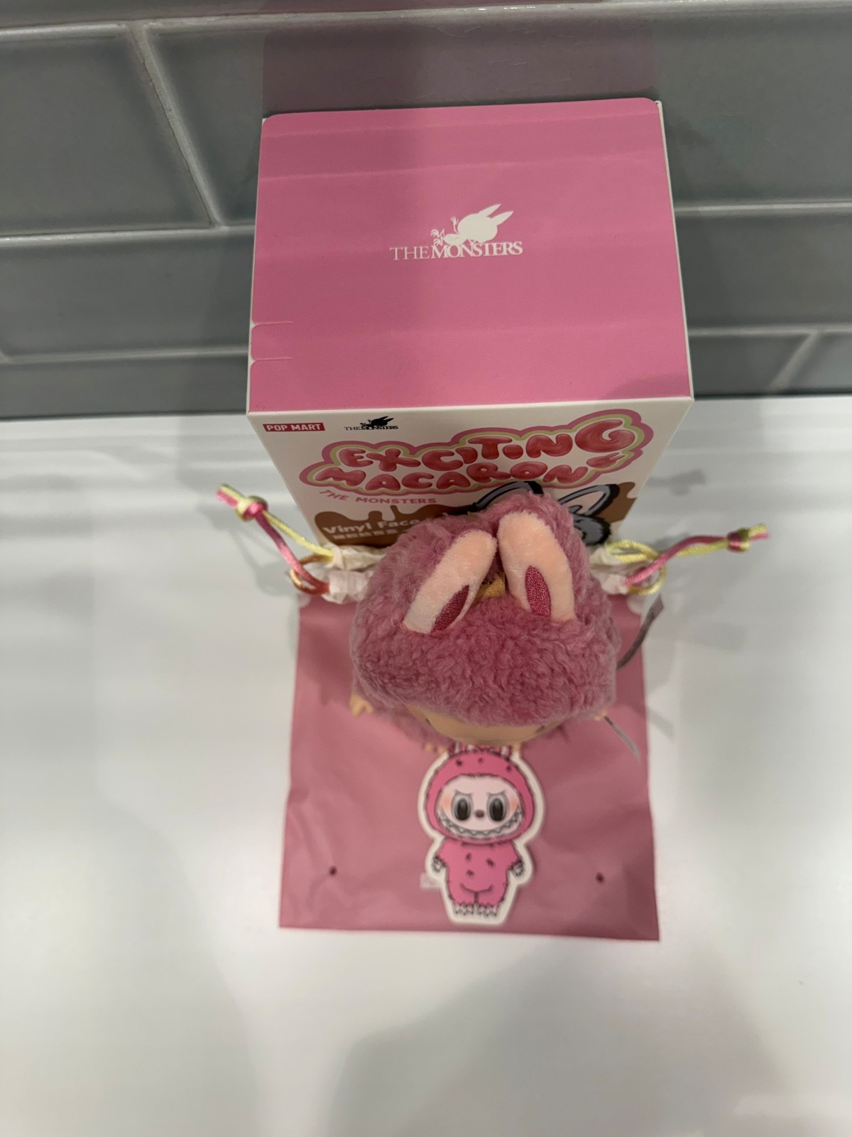 100% Authentic Pop Mart Labubu Macaron – Lychee Berry (Color Confirmed)
