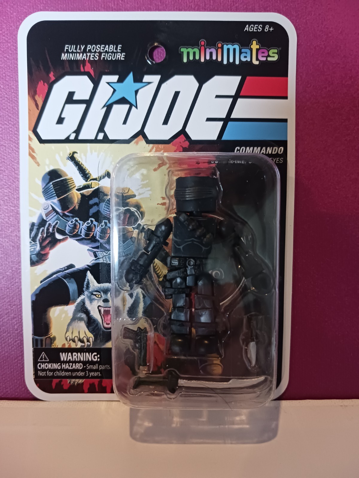 GI Joe Minimates Series 1 Commando Snake Eyes (Sealed Card)