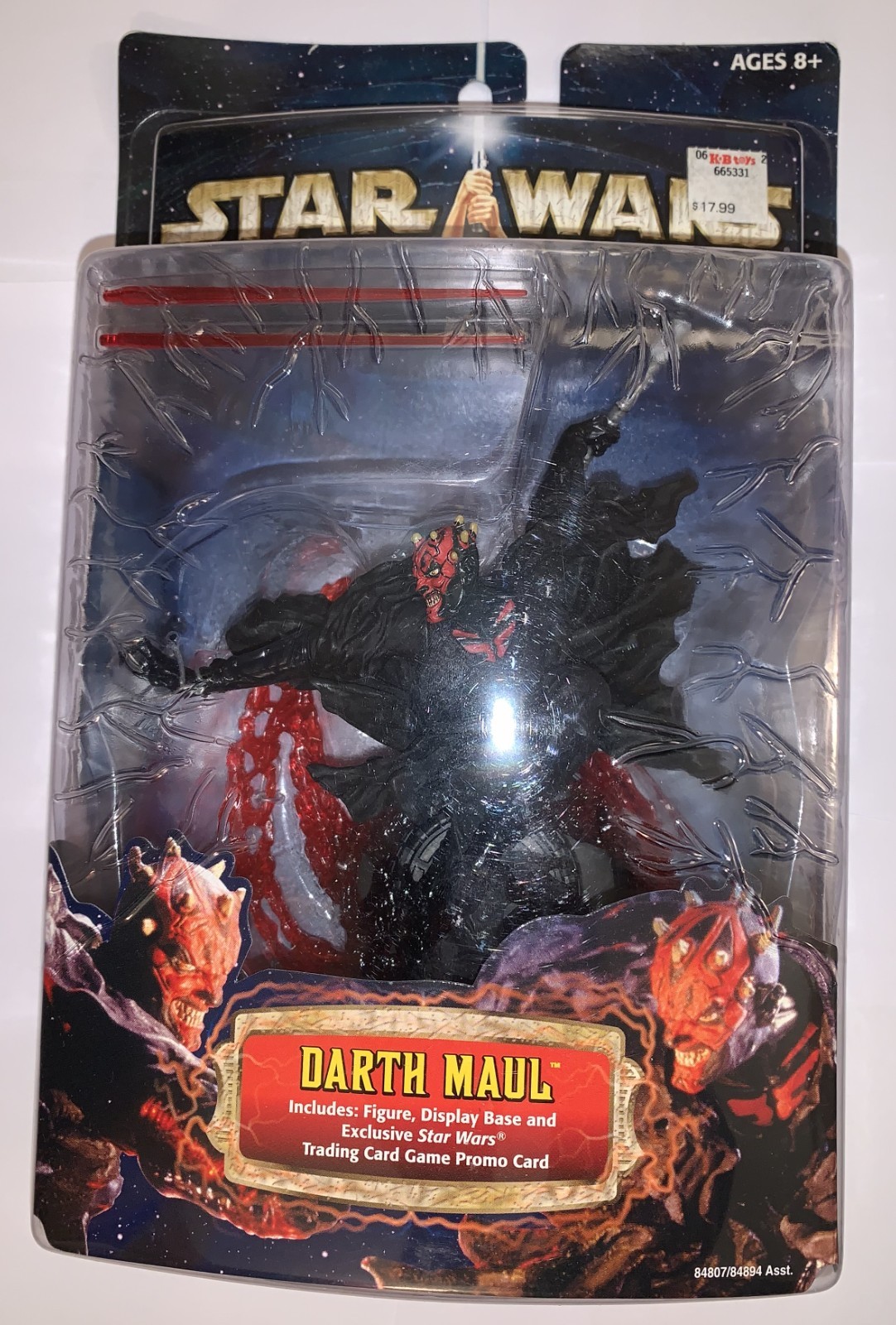 Hasbro 2002 Star Wars Unleashed Darth Maul Sealed Brand New in Package Vintage