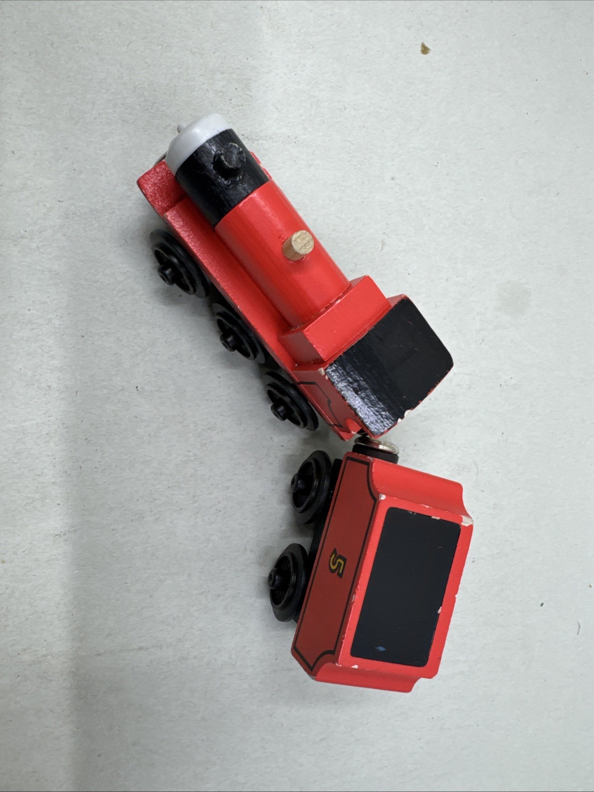 JAMES with UNPAINTED STACK! 1st Edition! Flat Magnets Staples Thomas Wooden 1992