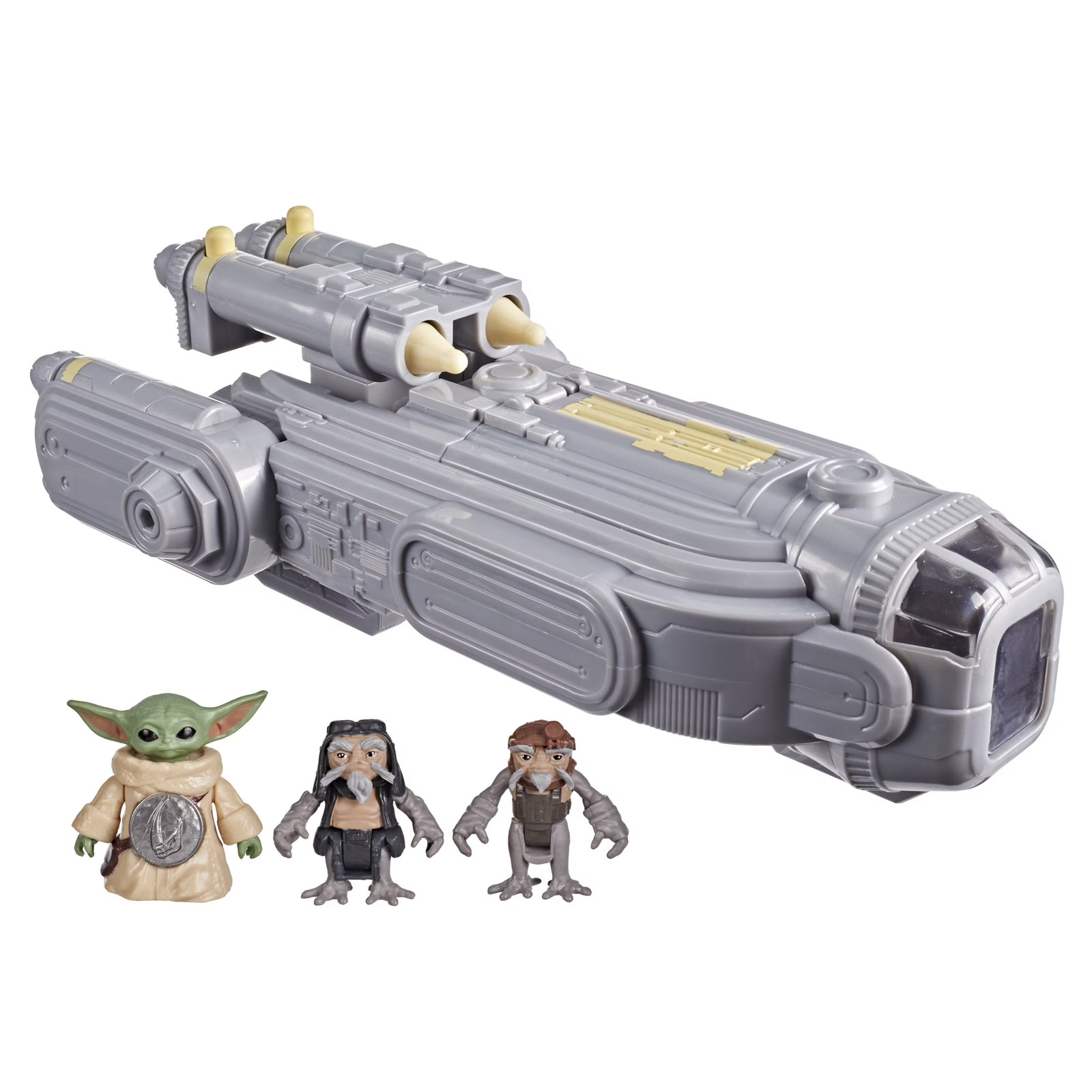 Actionverse Grogu & Anzellans Action Figures, 8-Inch Starship, Toys