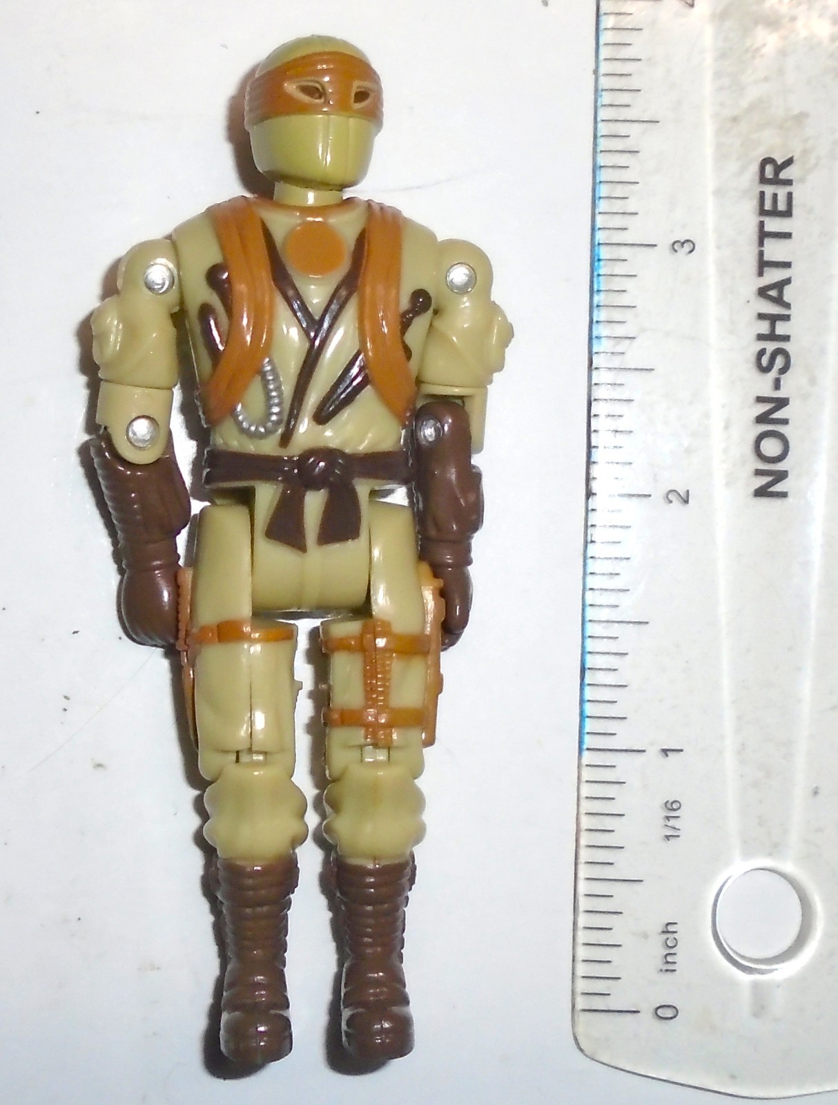 1986 Toymax G.I. JOE KO ACTION FIGURE American Defense Desert Trooper (A)
