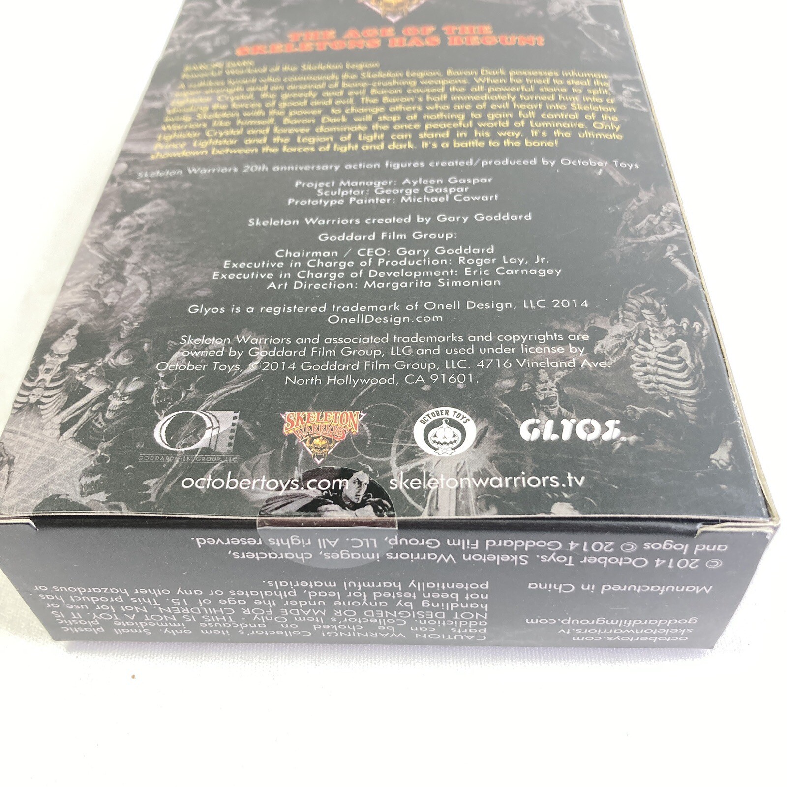 Skeleton Warriors Baron Dark 20th Anniversary 2014 New in Open Box October Toys