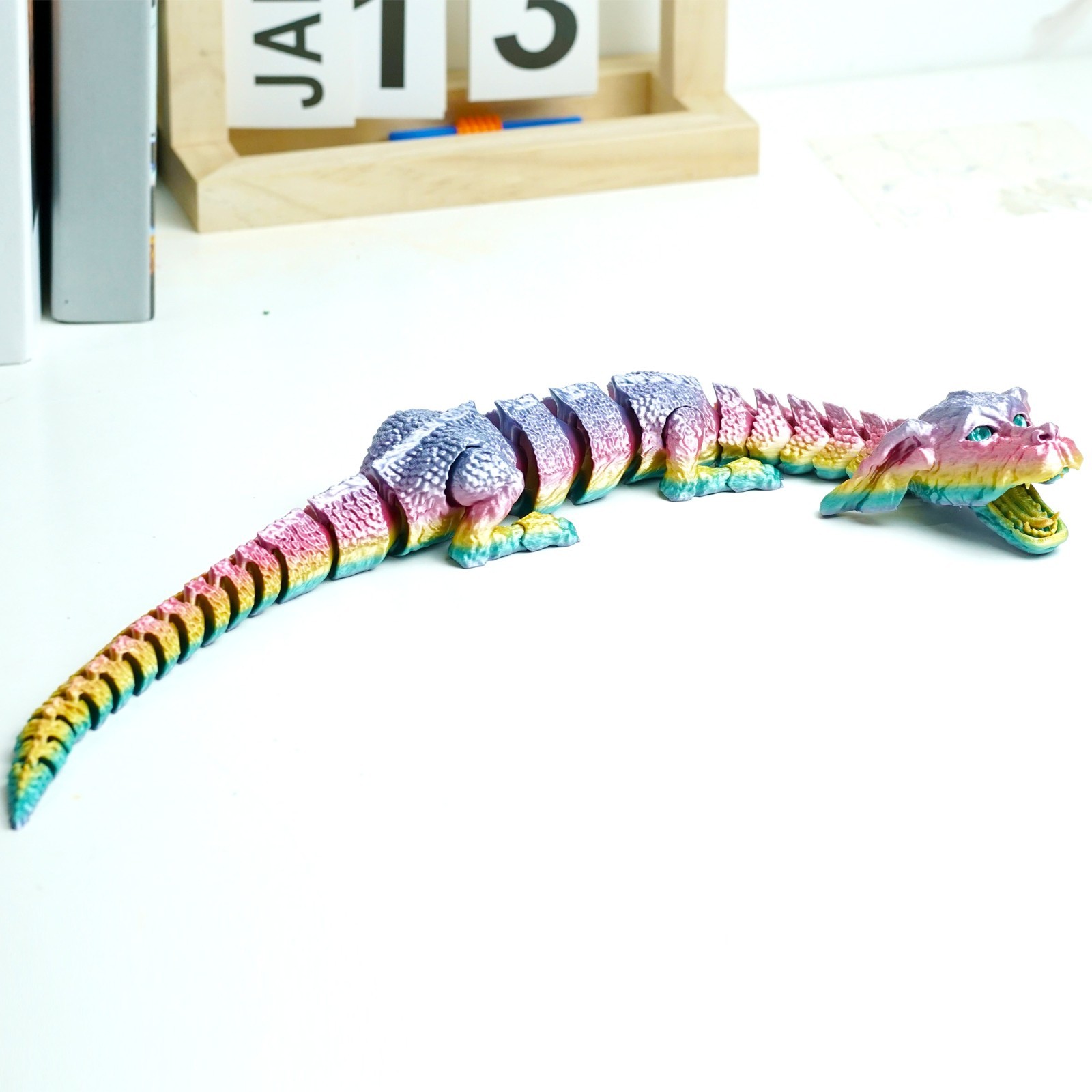 3D Printed Doghead Dragon Model,Articulated Animals figure,Toys Home Decor