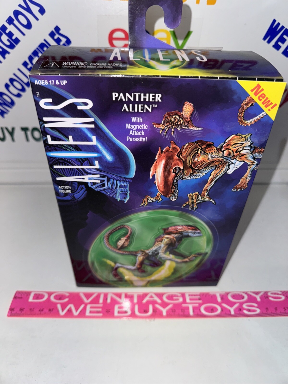 NEW NECA Aliens 7&Prime; Cougar Alien – Kenner Tribute Collectible Kamikaze Parasite