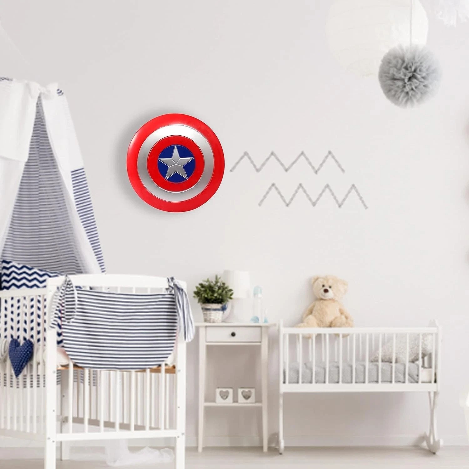 Lightweight 12-Inch PVC Captain Shield – Perfect for Kids Superhero Cosplay