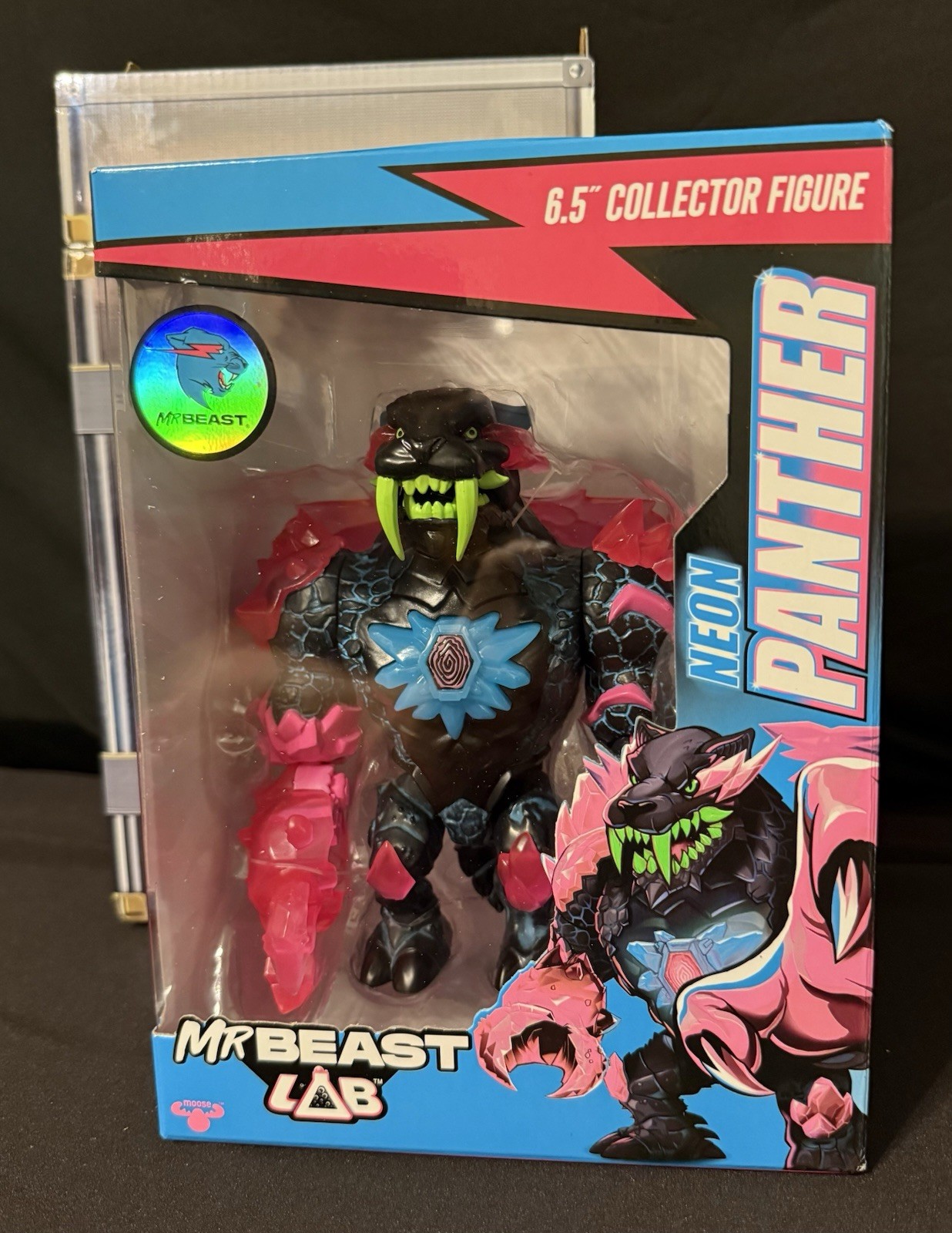Apex Beast Neon Panther Collector Figure, Standing at 6.5 Inches, New In Box