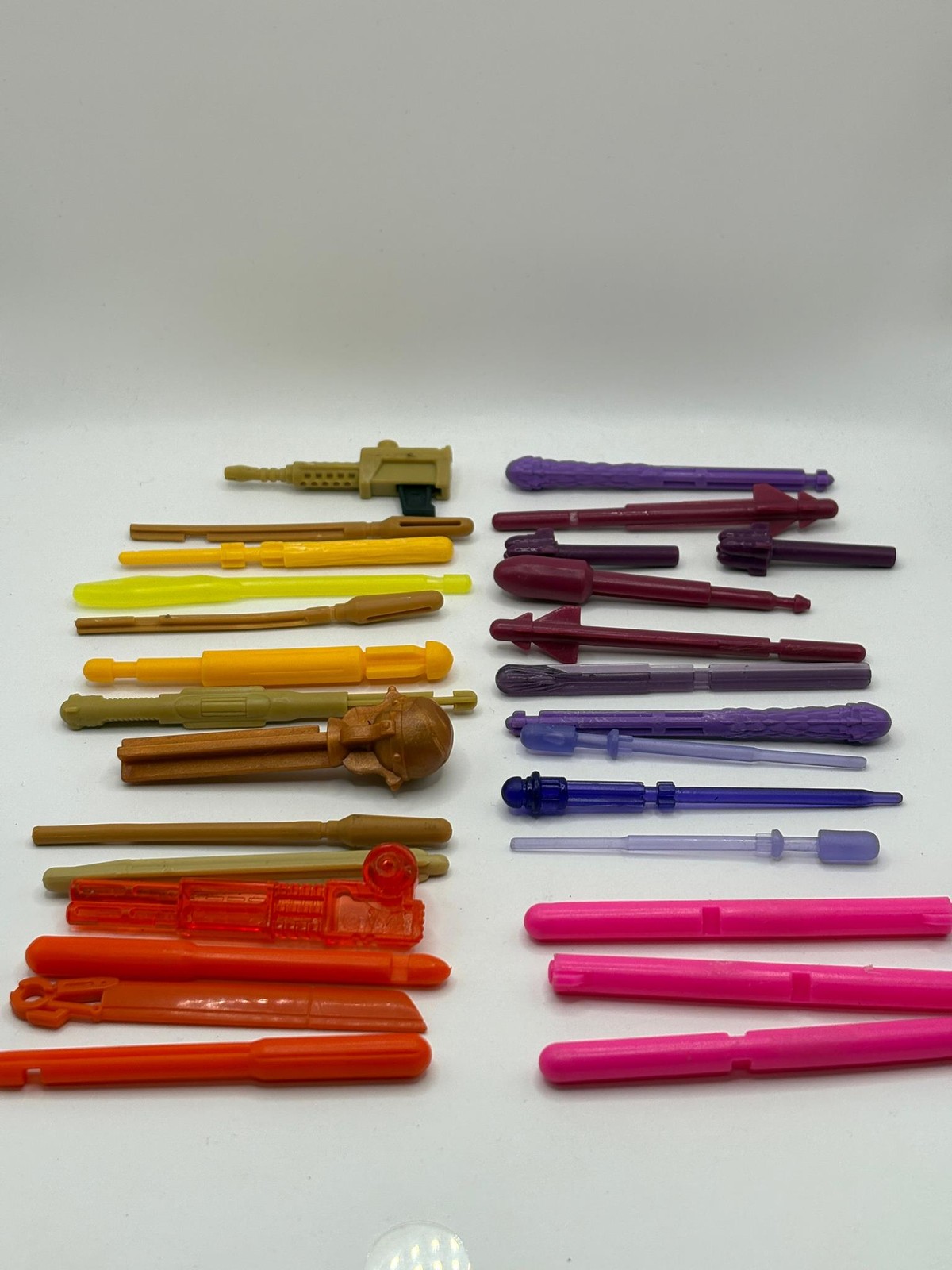 Assorted Branded Action Figure Missile Piece / Accessory Pink Yellow Purple Lot