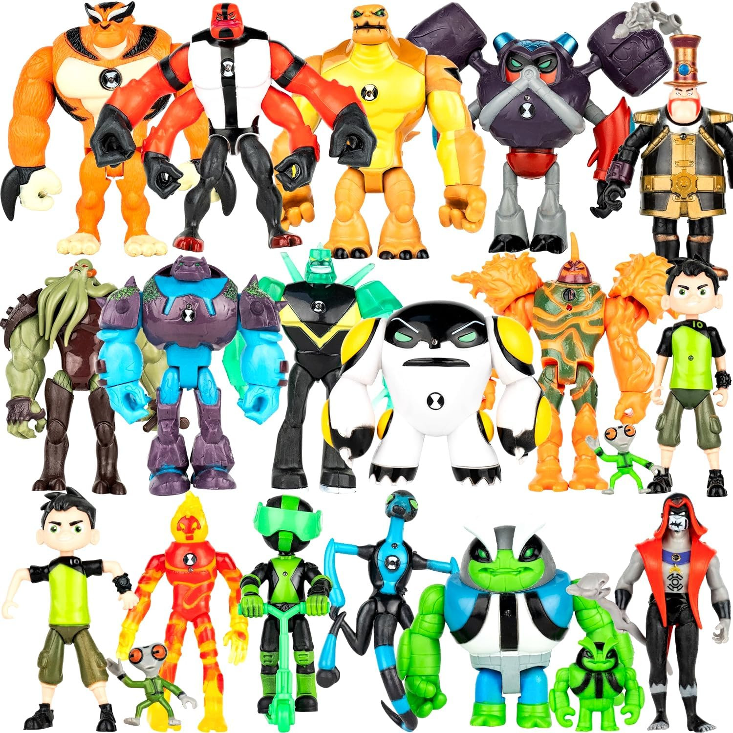 Big Set 20 Pcs Omnitrix Action Figures Toys, Exclusive Collection Toys, Anime Ch