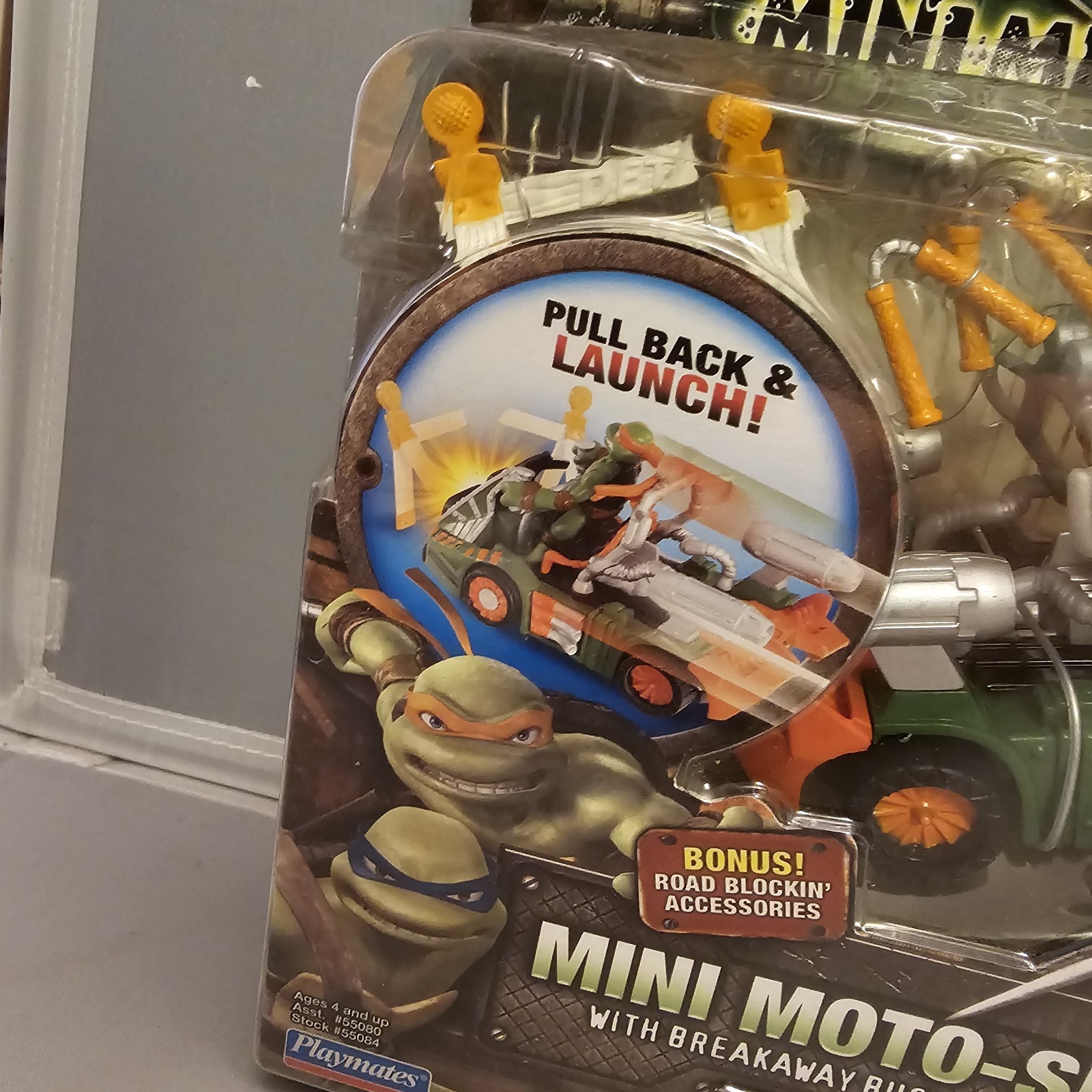 TMNT Mini Mutants Mini Moto-Slider Michelangelo New 2007 Ninja Turtles New Wear