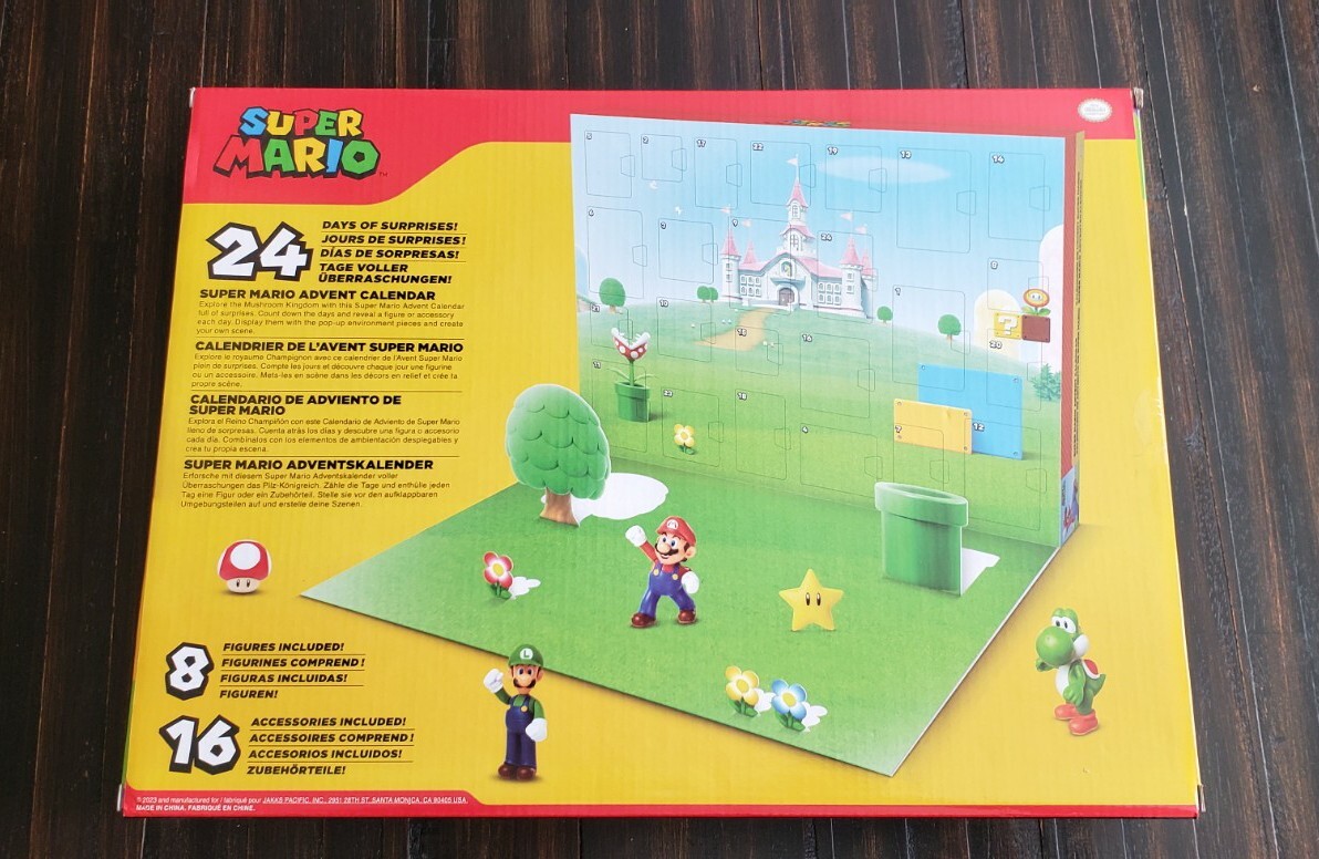 Nintendo Super Mario Pop-Up Environment 24 Pieces Advent Calendar Christmas NIB