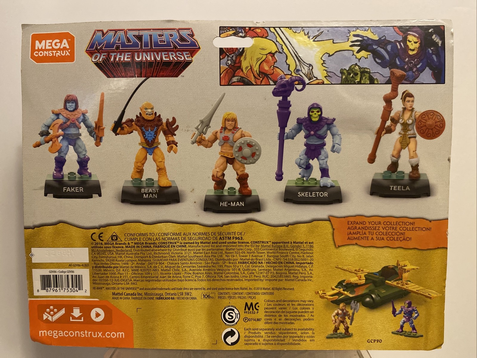 2018 Masters of the Universe Mega Construx Battle for Eternia in Original Pack