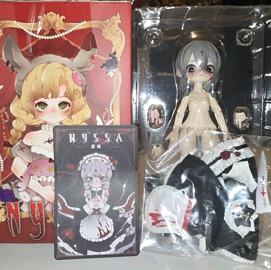 👻 Nyssa Bizarre Nightmare BJD – Luna (Ghost Nun) – Confirmed +Box & ID Card New