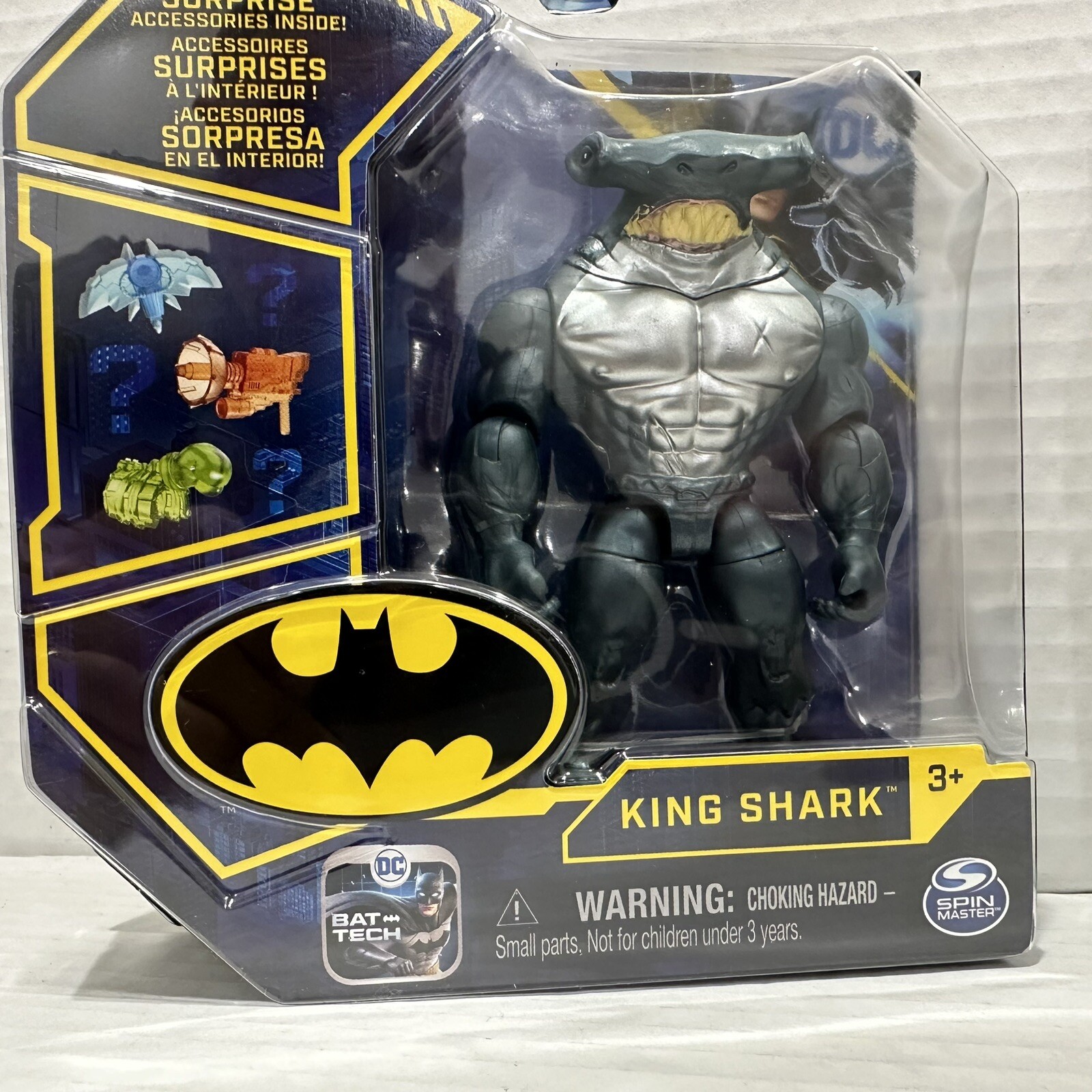 Spin Master DC Bat-Tech Batman & King Shark Action Figure 2-Pack Set Toys Kids