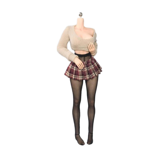 1/6 Scale Female JK Girl&rsquo;s Uniform Clothes Model For 12&Prime; PH TBL Action Figures