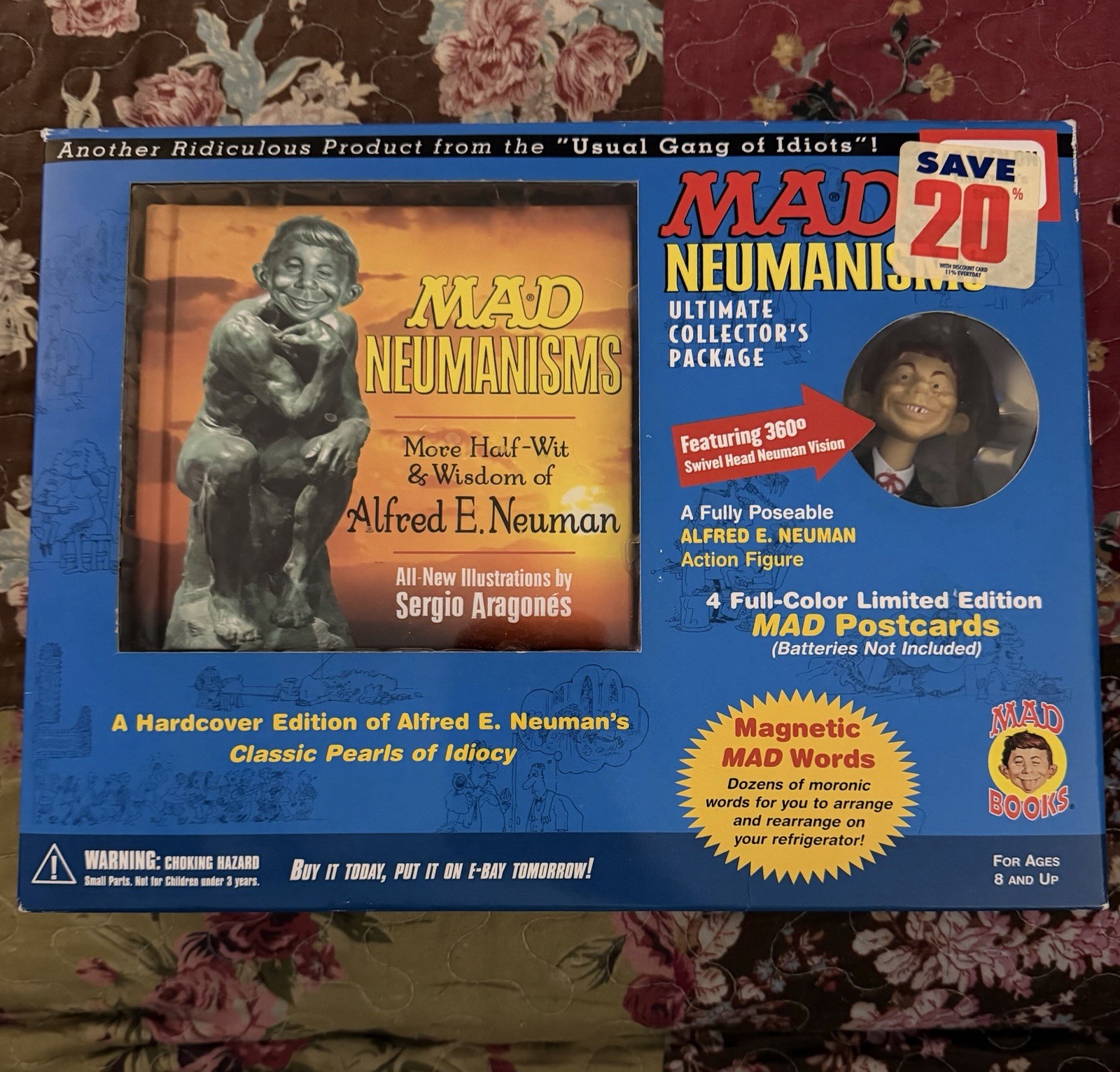 Mad Neumanisms Ultimate Collector&rsquo;s Set, Book, Figure, Magnets, Postcards,Sealed