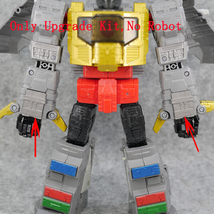 Transparent Neck Chest Upgrade Kit For SS86 Grimlock Weapon Sword Movable Hands