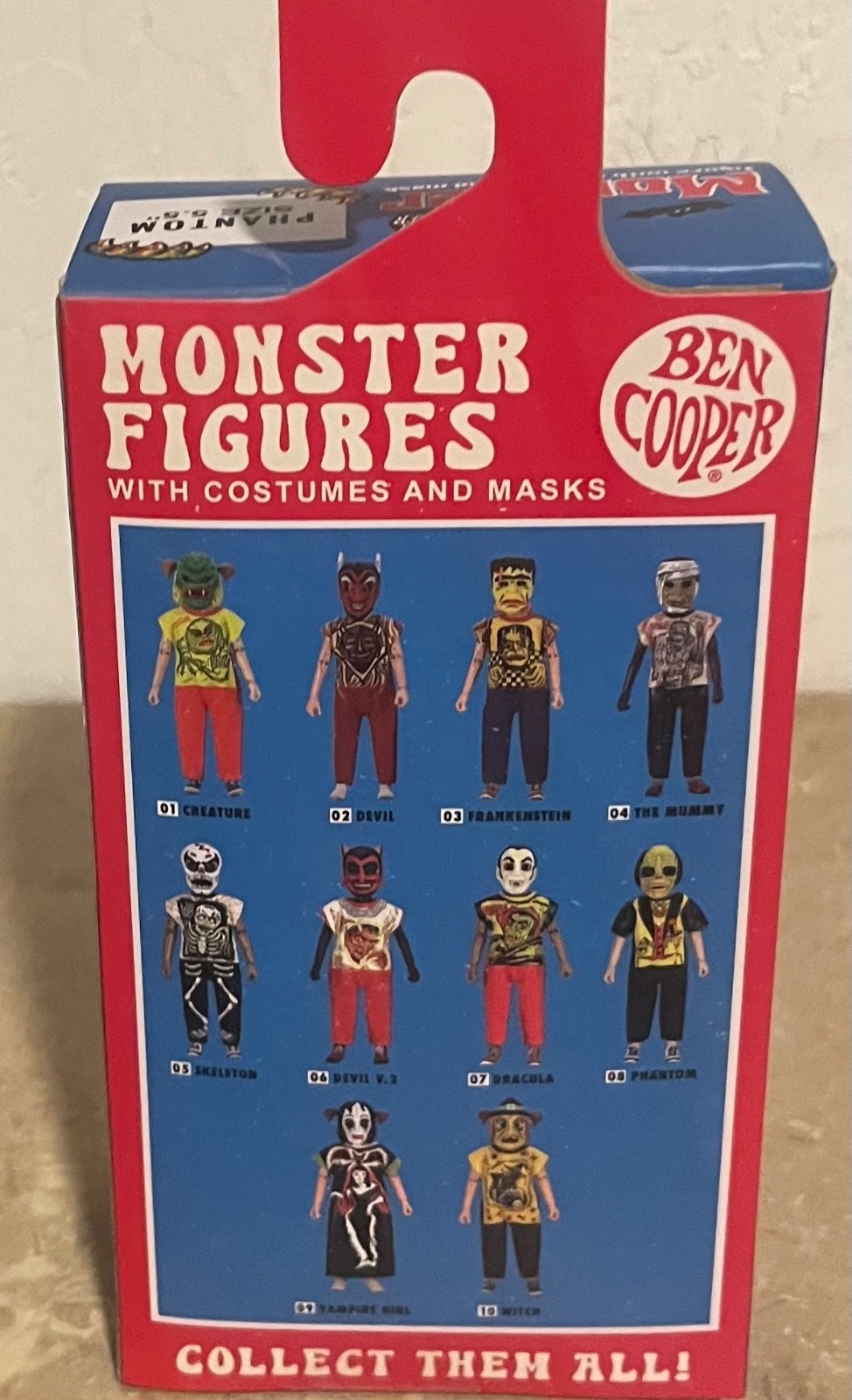 NECA BEN COOPER MONSTER PHANTOM 5.5&Prime; FIGURE with COSTUME & MASK