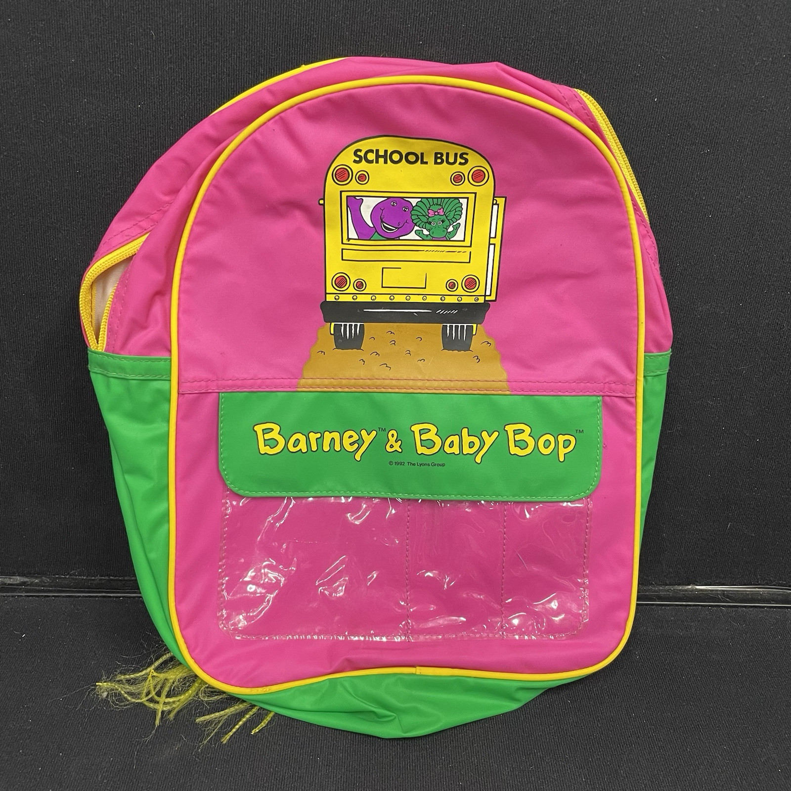 Barney And Baby Bop Back Pack The Lyons Group Pre Owned Damaged Vintage 1992