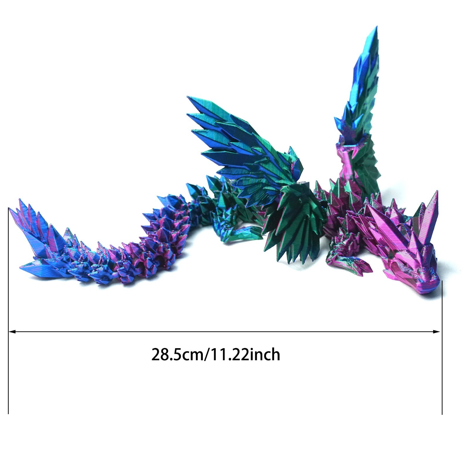 11.22inch 3D Printed Pterosaur Model,Articulated Animals figure,Toys Home Decor