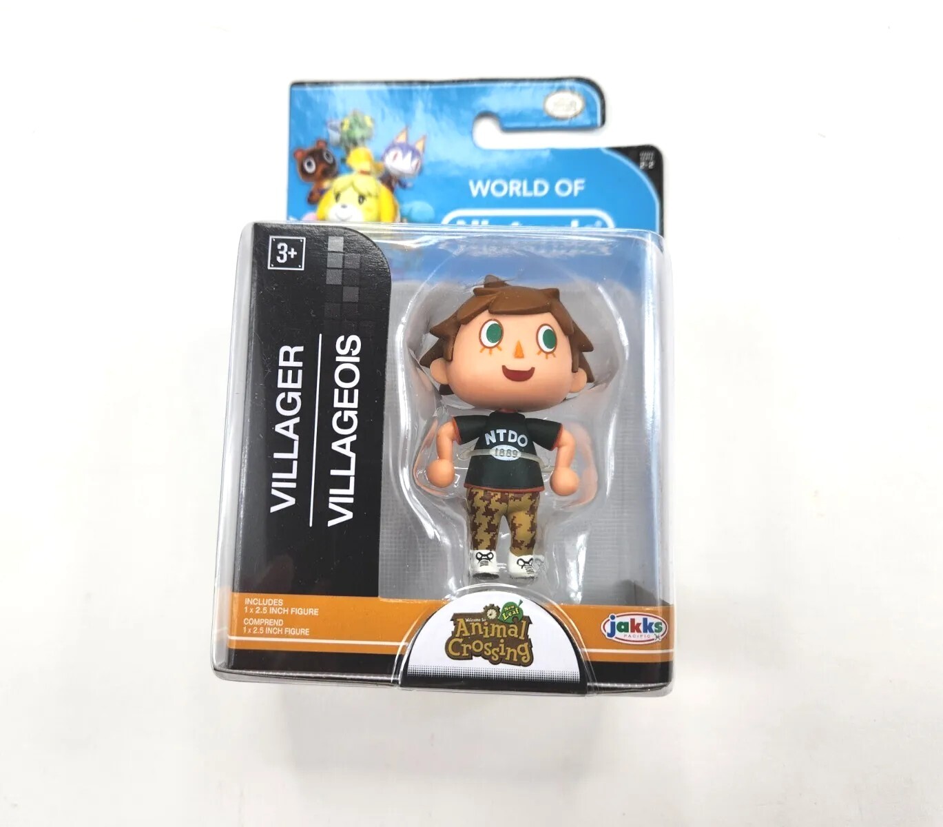 NIB World of Nintendo Animal Crossing Villager 2 1/2&Prime; Mini Figure Toy Video Game