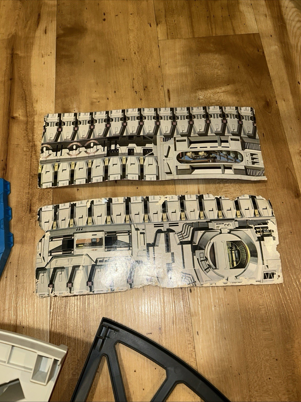 Vintage 1978 Kenner Star Wars Death Star Playset Set Cardboard Panel Part Read