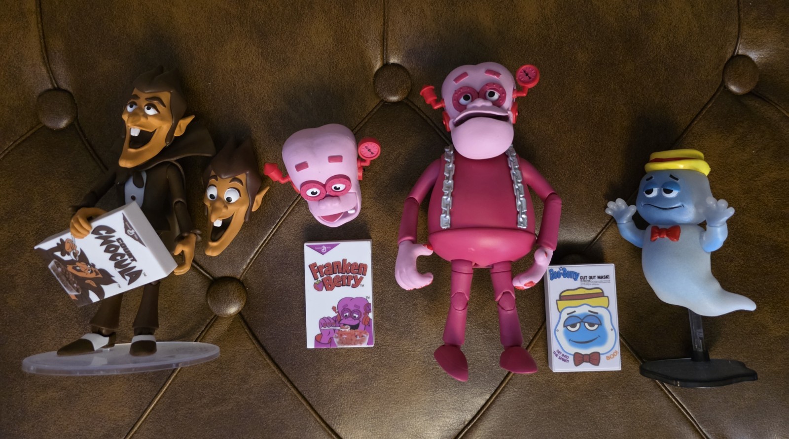 Monster Cereal Actuon Figure Lot! Count Chocula, Frankenberry, Booberry!