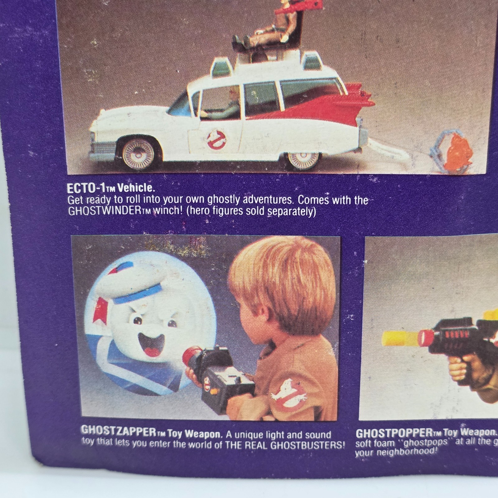 1992 the real ghostbusters jocsa kenner EGON IN CARDBOARD STAY PUFT ERROR RARE