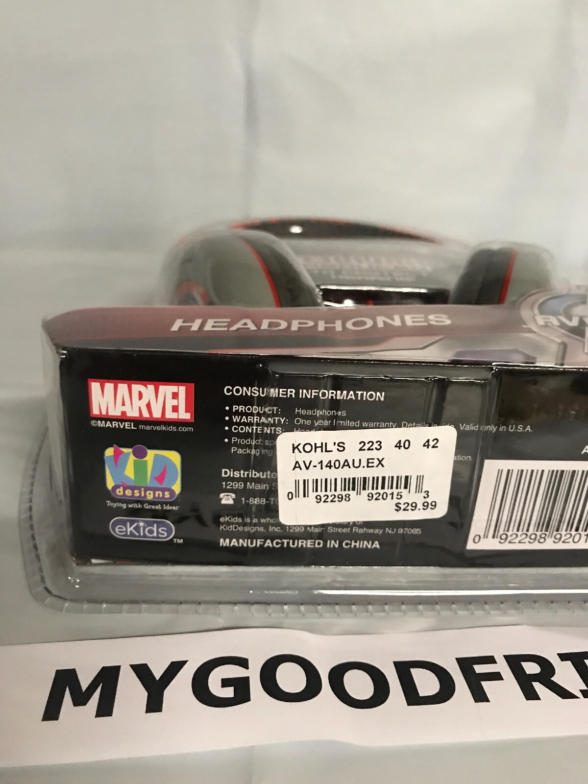 MARVEL AVENGERS HEADPHONES Age of ULTRON Safe Hearing, Any Audio Device $29.99