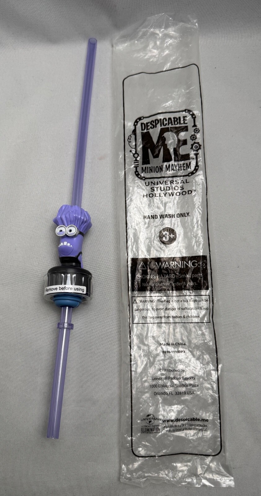 Despicable Me Minion Mayhem Straw