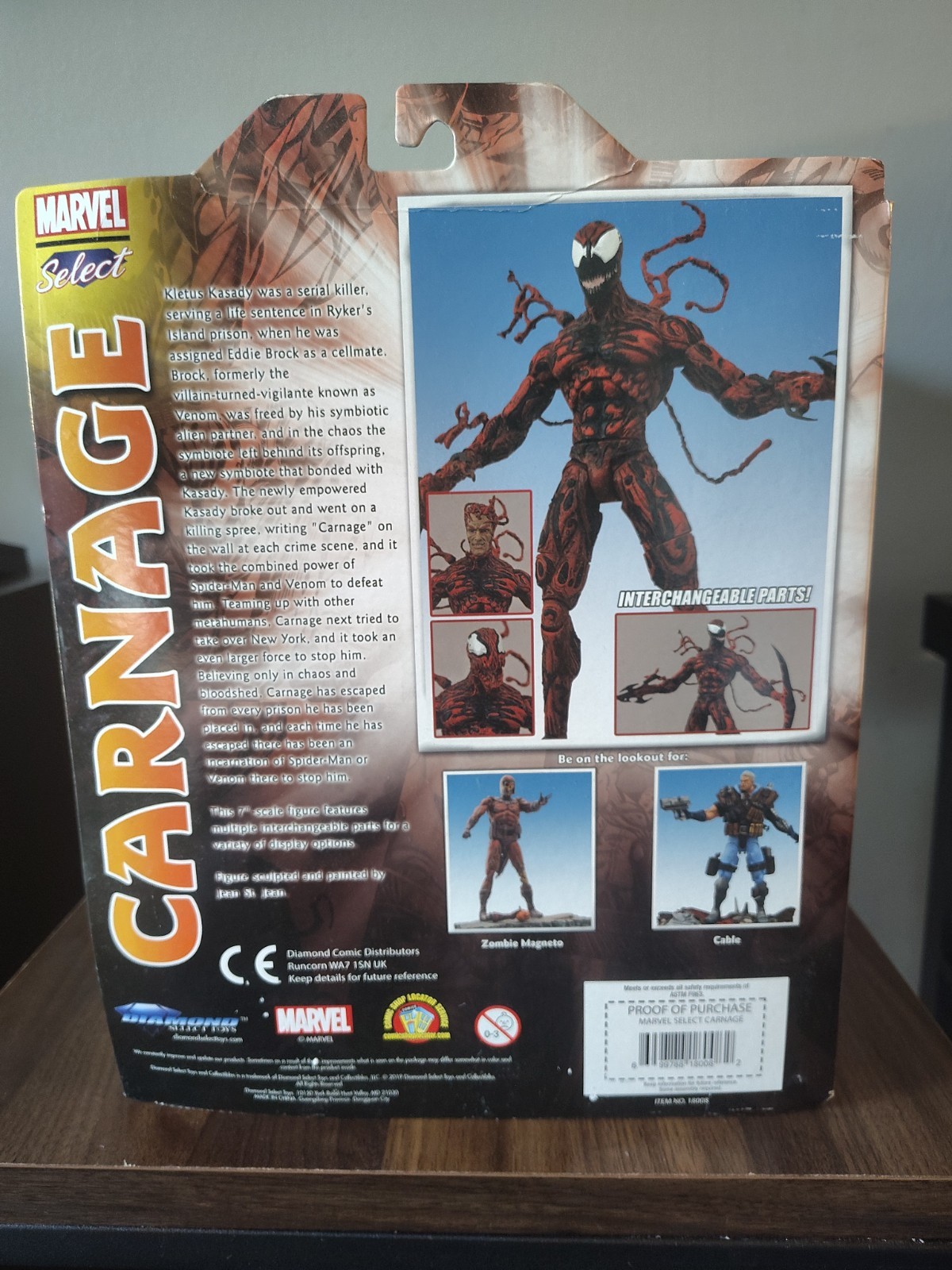 2014 Diamond Select Marvel Comics – Carnage Collector Edition Action Figure NEW