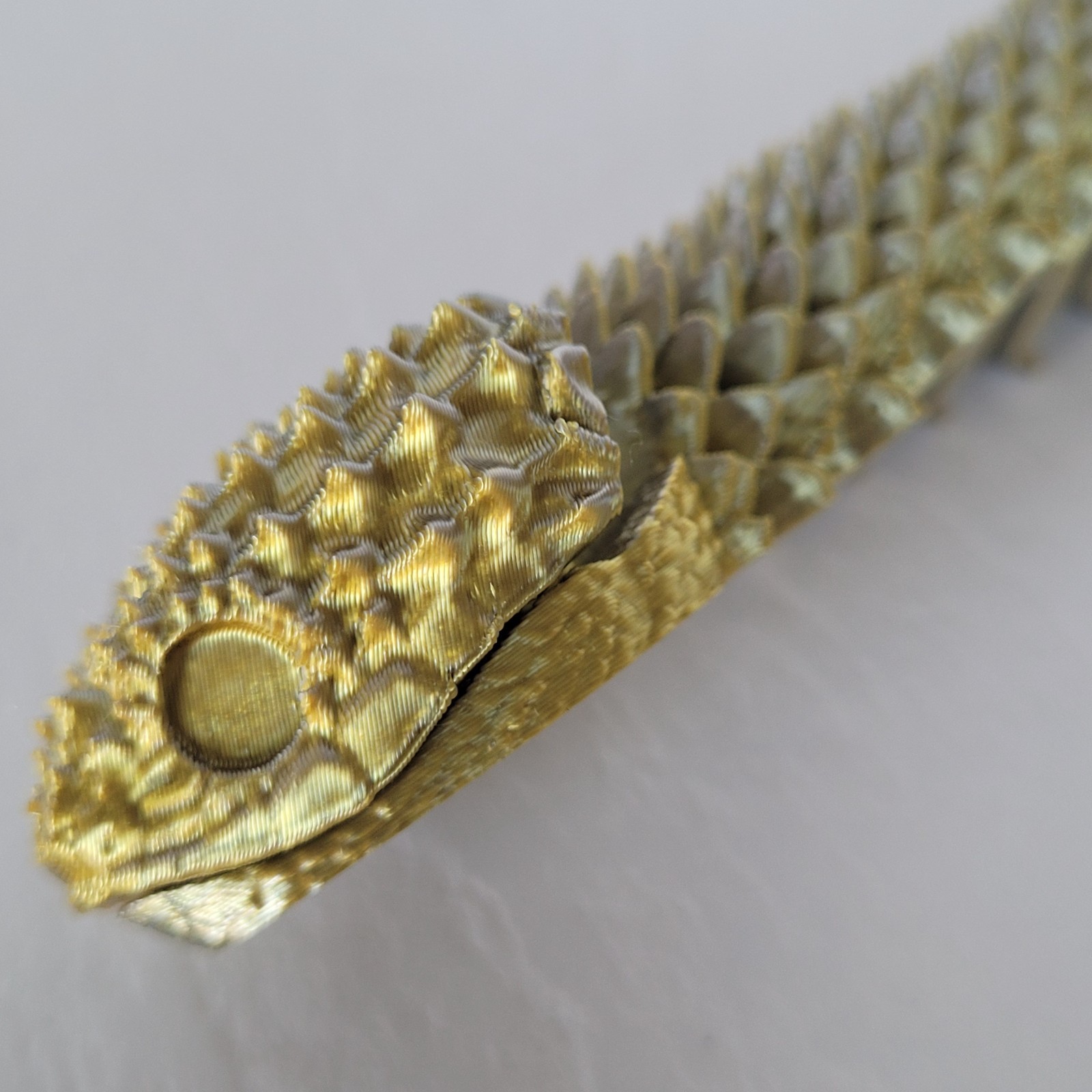 3D Printed Viper Snake Articulated Snake Flexible Fidget Toy Mini 10 Inches
