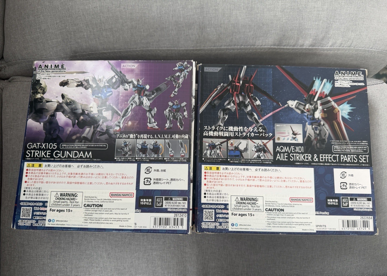 Bandai Gundam Seed Robot Spirits GAT-X105 Strike & Aile Striker Effect Parts Set