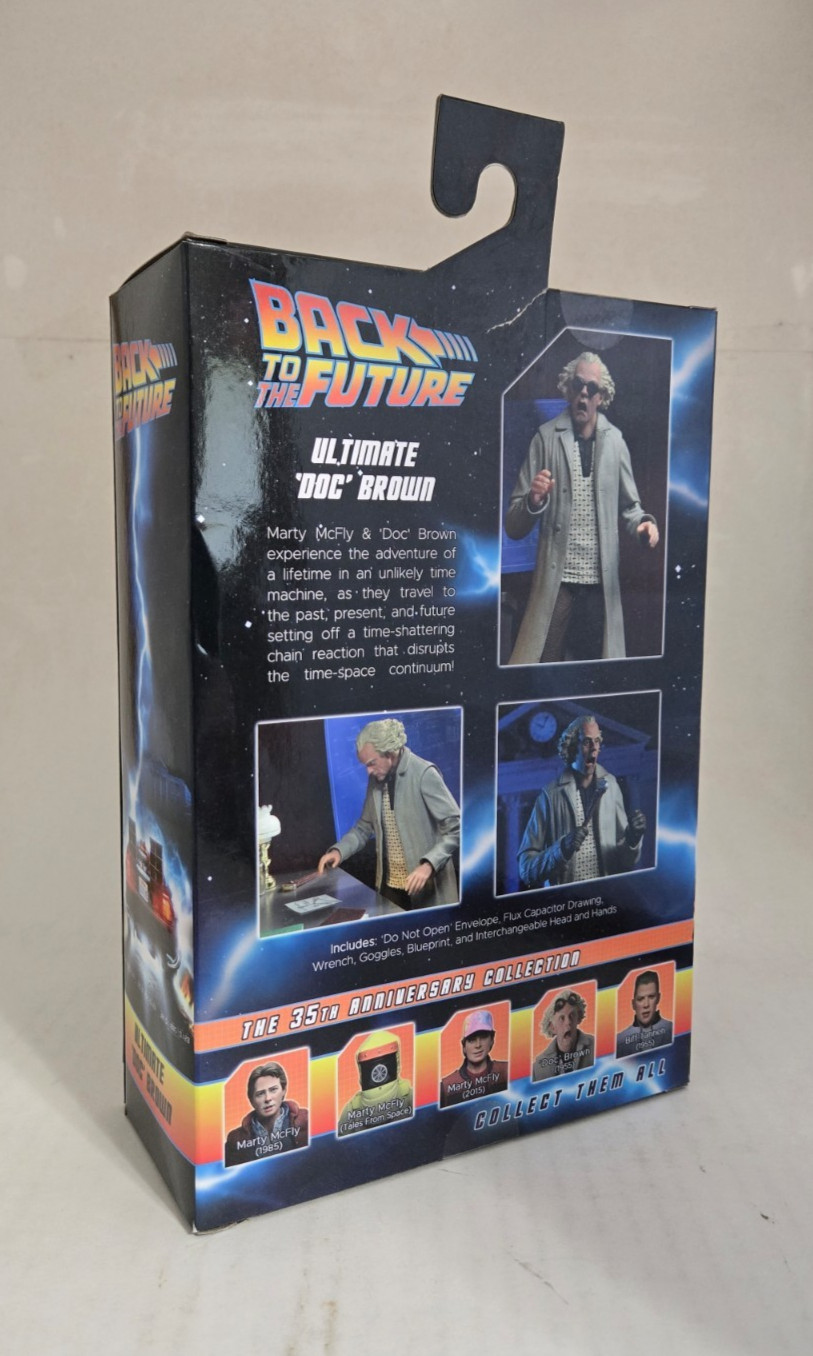 NECA Back to the Future Doc Brown Finale Version Sealed In Hand