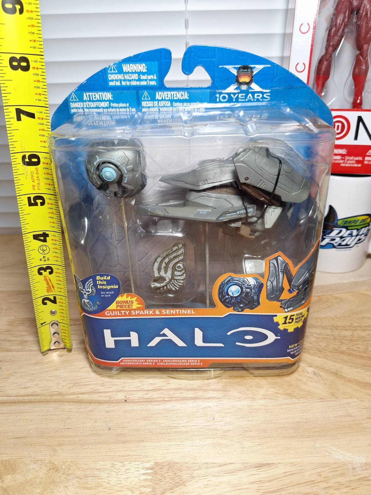 Halo 10th Anniversary Series 2 -Guilty Spark & Sentinel Action Figure New