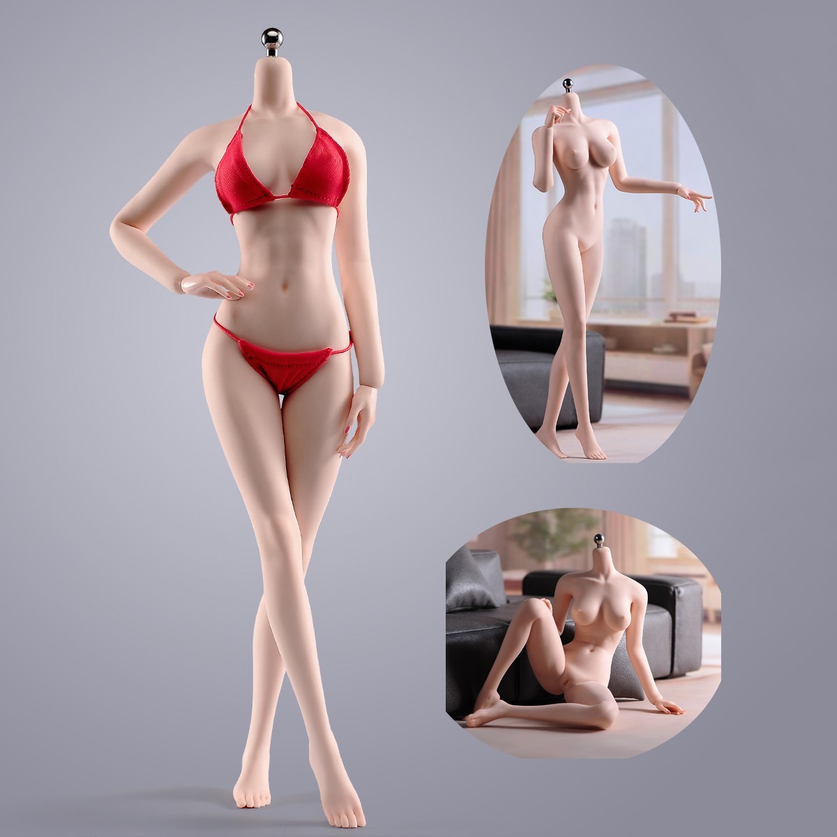 ANT T303B 1/6 Super Flexible Female Seamless Pale Medium Breast 12 » Figure Body