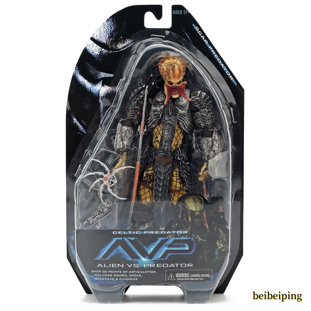 NECA Celtic Predator Avp Alien Vs Predator Series 14Action Figure Model Toy 18cm