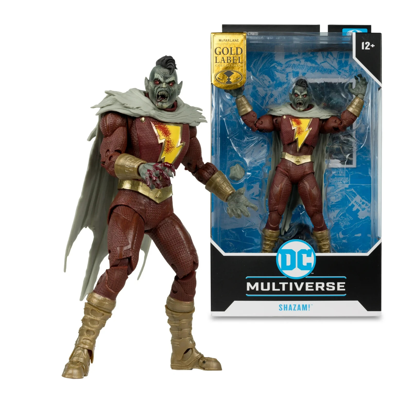 McFarlane DC Multiverse Gold Label Max Mercury Shazam 7 Inch Figures Sealed