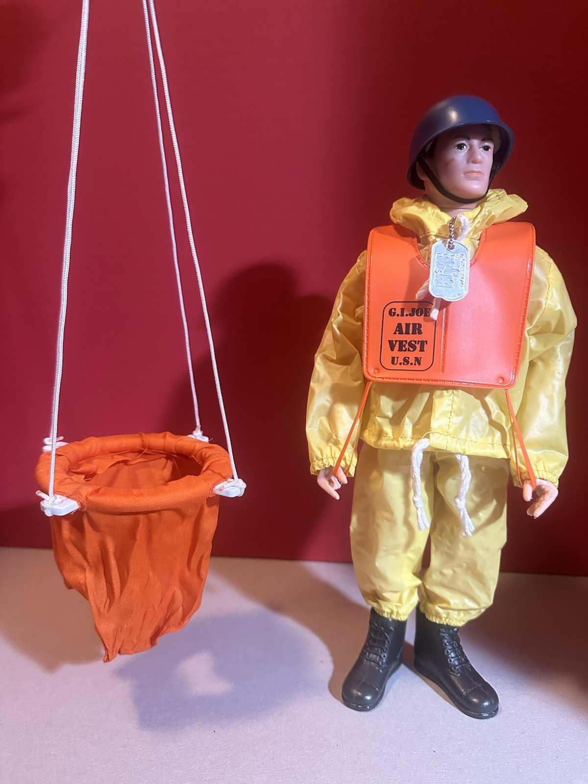 GIJOE /Action Man Vintage Breeches Buoy Rain Slicker Jacket and Pants! Near Mint
