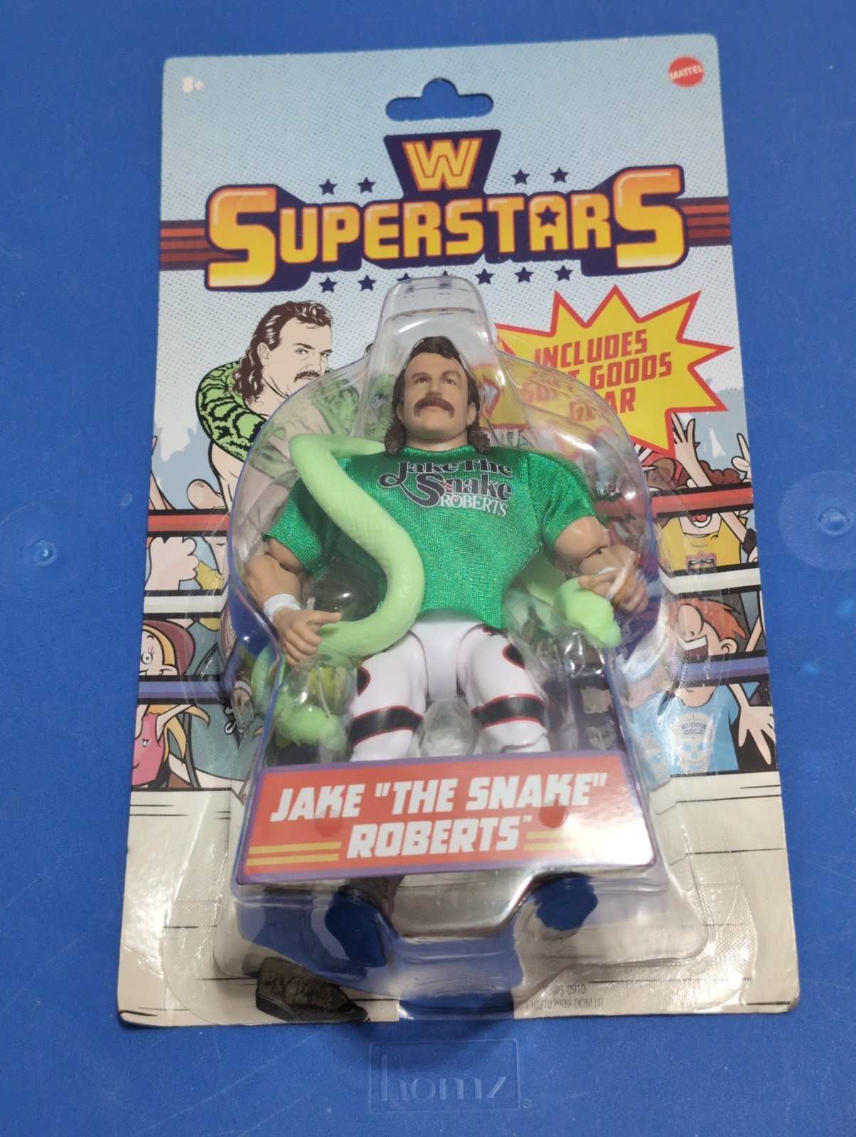 MATTEL WWE SUPERSTARS RETRO JAKE THE SNAKE ROBERTS CHASE SERIES 13 EXCLUSIVE