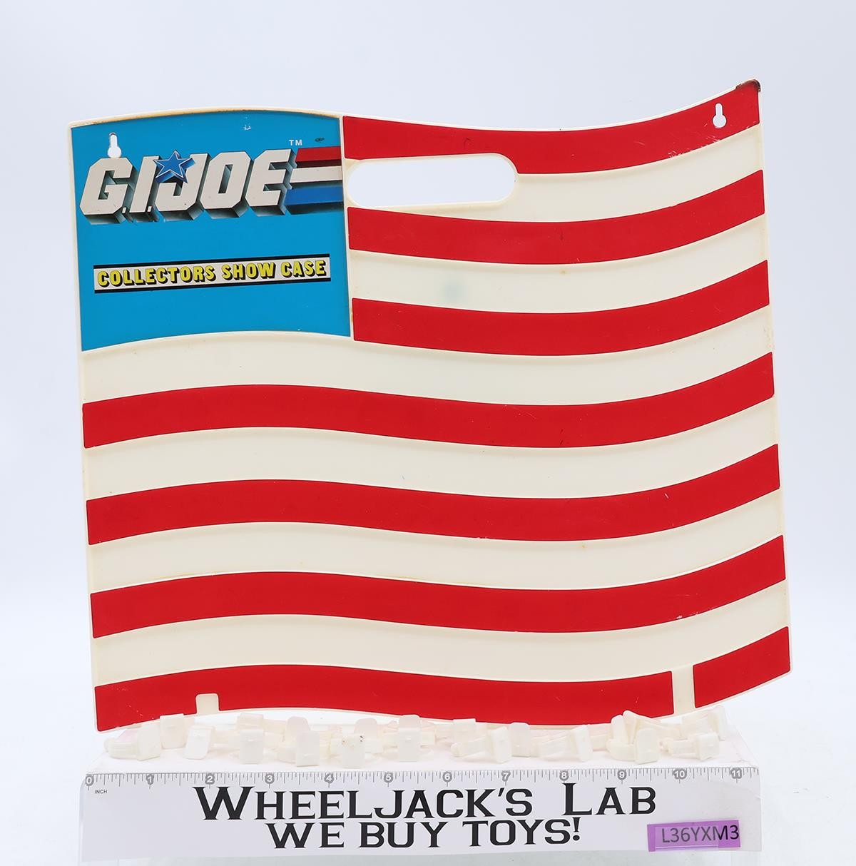 Collector&rsquo;s Showcase Flag Display GI Joe 1986 Hasbro Vintage